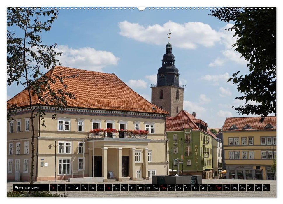 Musik- und Bergstadt Sondershausen/Thüringen (CALVENDO Premium Wandkalender 2026)