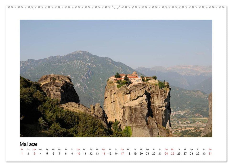 Nordgriechenland – Pilion, Meteora, Sithonia (CALVENDO Premium Wandkalender 2026)