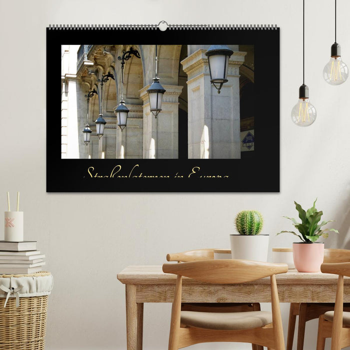 Straßenlaternen in Europa (CALVENDO Wandkalender 2026)