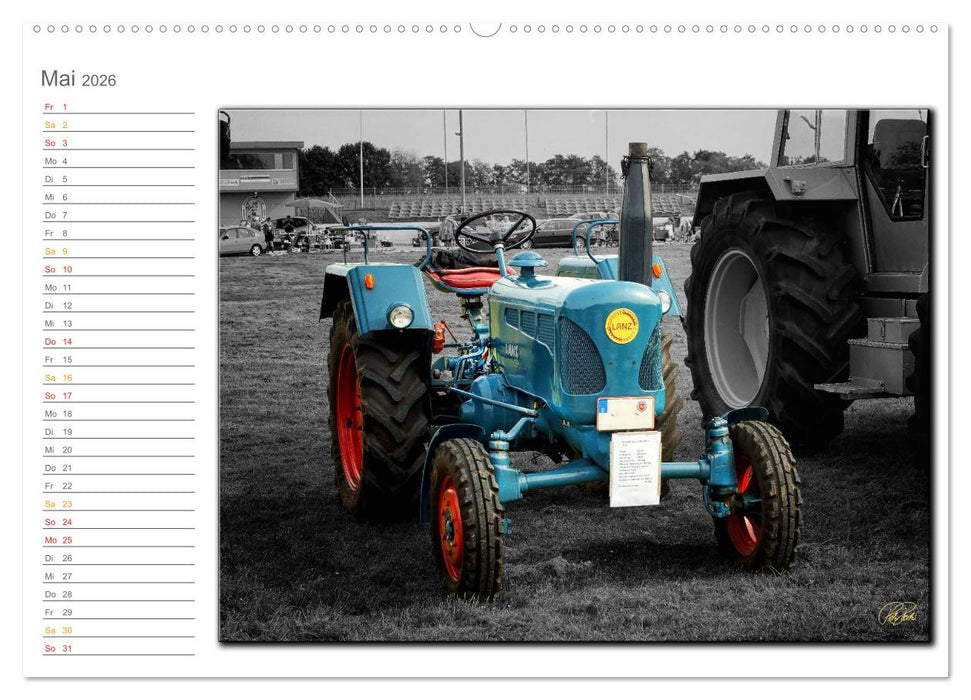 Oldtimer - Trecker Nostalgie (CALVENDO Premium Wandkalender 2026)