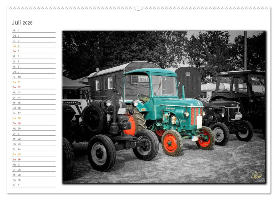 Oldtimer - Trecker Nostalgie (CALVENDO Premium Wandkalender 2026)