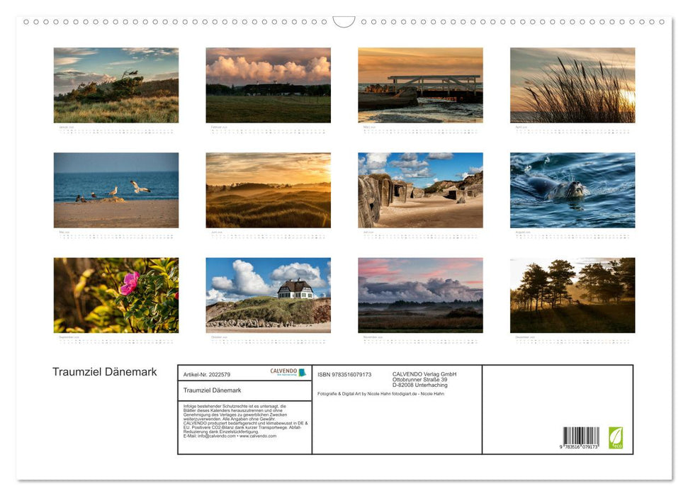 Traumziel Dänemark (CALVENDO Wandkalender 2026)