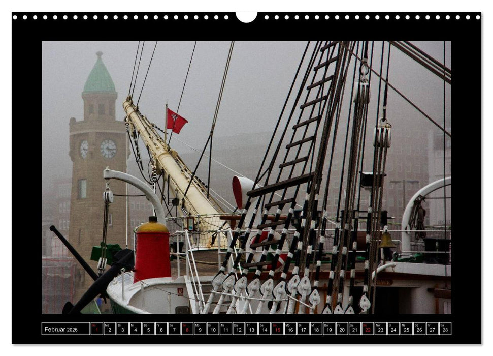 Rund um den Hamburger Hafen (CALVENDO Wandkalender 2026)
