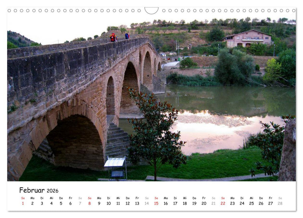 Jakobsweg - Camino Frances (CALVENDO Wandkalender 2026)