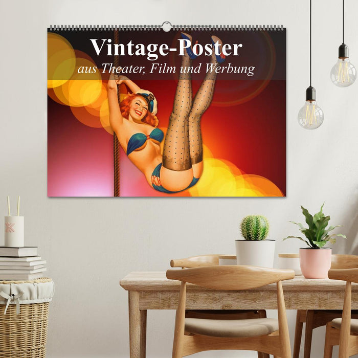 Vintage-Poster aus Theater, Film und Werbung (CALVENDO Wandkalender 2026)