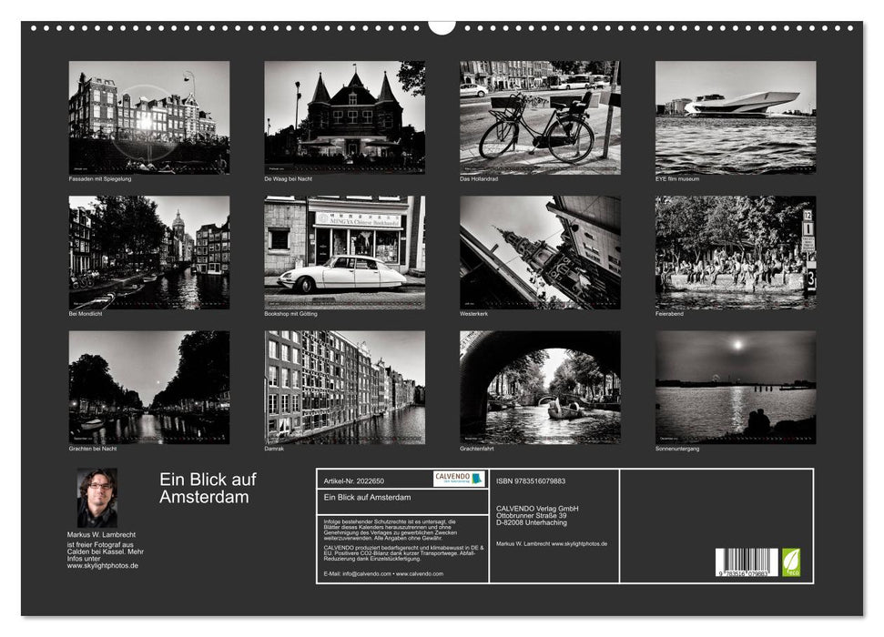 Ein Blick auf Amsterdam (CALVENDO Wandkalender 2026)