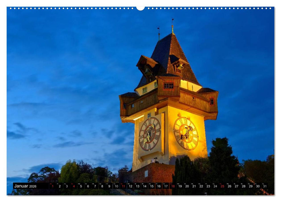 Graz - Metropole der Steiermark (CALVENDO Wandkalender 2026)