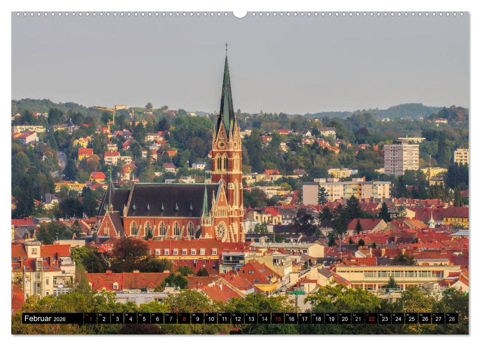 Graz - Metropole der Steiermark (CALVENDO Wandkalender 2026)