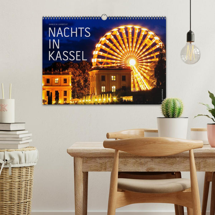 Nachts in Kassel (CALVENDO Wandkalender 2026)