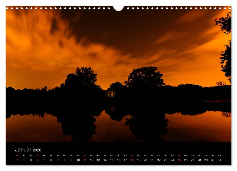 Nachts in Kassel (CALVENDO Wandkalender 2026)