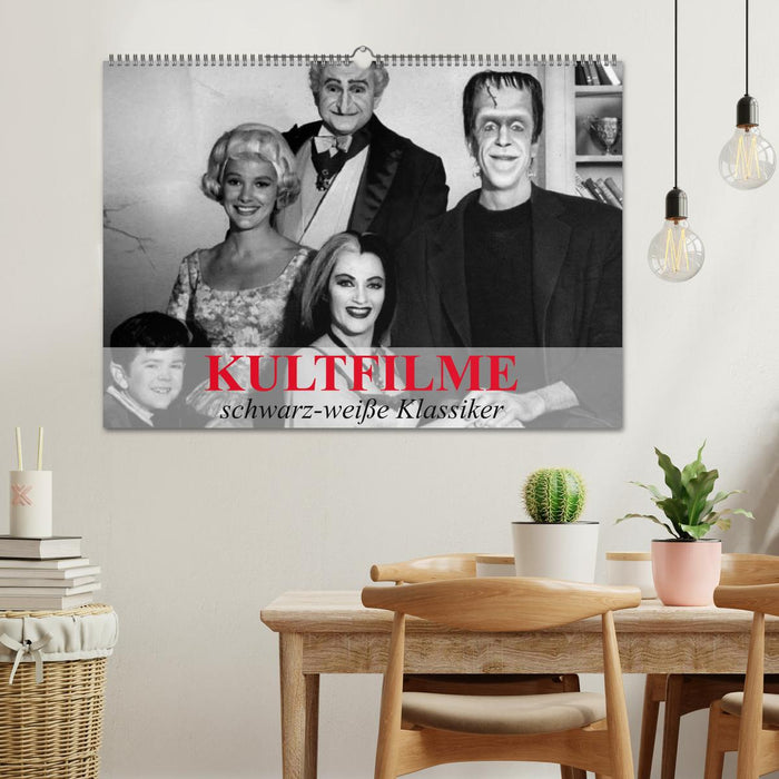 Kultfilme - schwarz-weiße Klassiker (CALVENDO Wandkalender 2026)