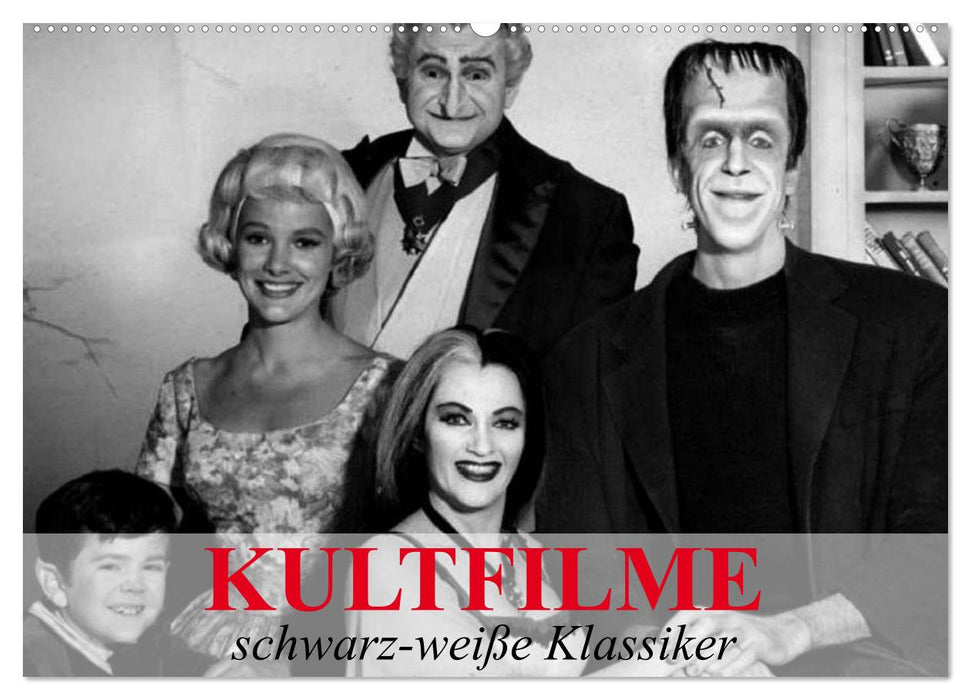 Kultfilme - schwarz-weiße Klassiker (CALVENDO Wandkalender 2026)