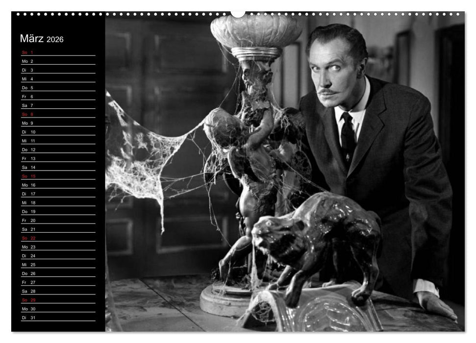 Kultfilme - schwarz-weiße Klassiker (CALVENDO Wandkalender 2026)