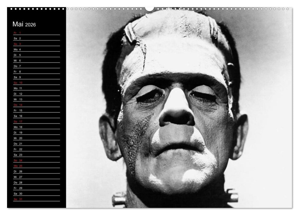 Kultfilme - schwarz-weiße Klassiker (CALVENDO Wandkalender 2026)