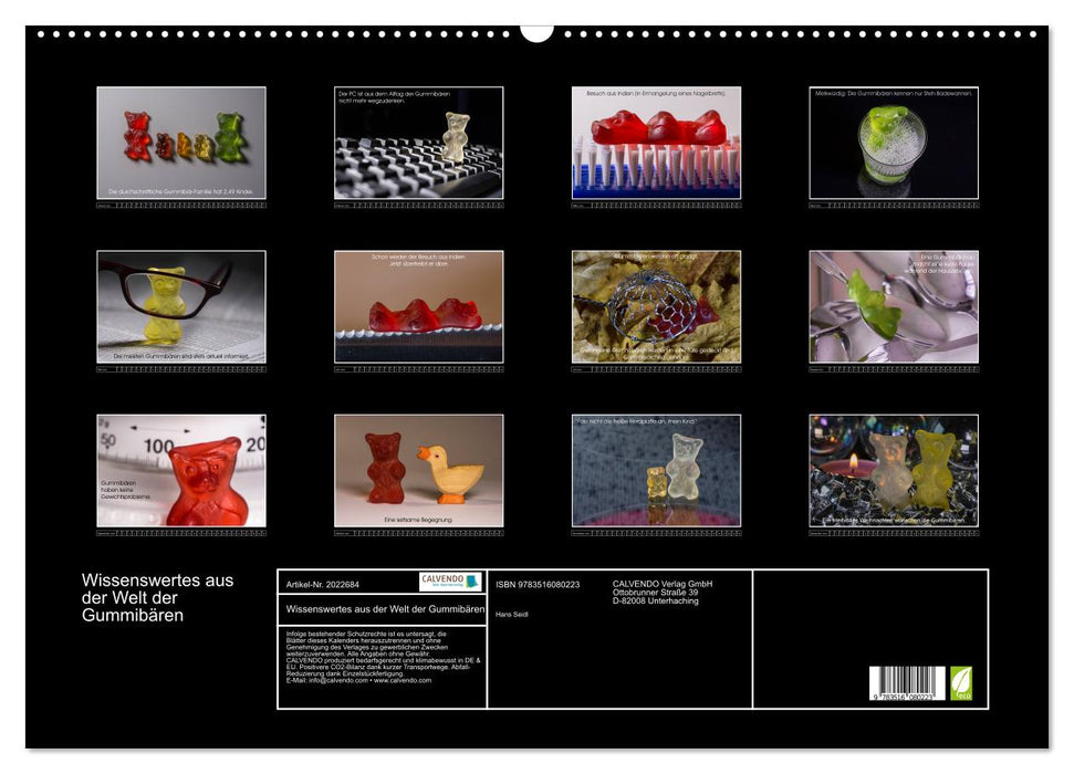 Wissenswertes aus der Welt der Gummibären (CALVENDO Wandkalender 2026)