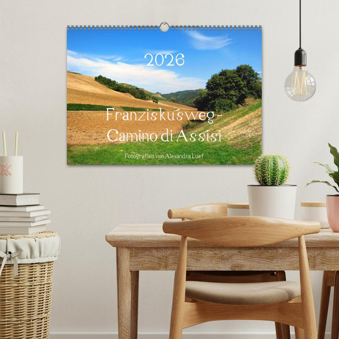 Franziskusweg - Camino di Assisi (CALVENDO Wandkalender 2026)