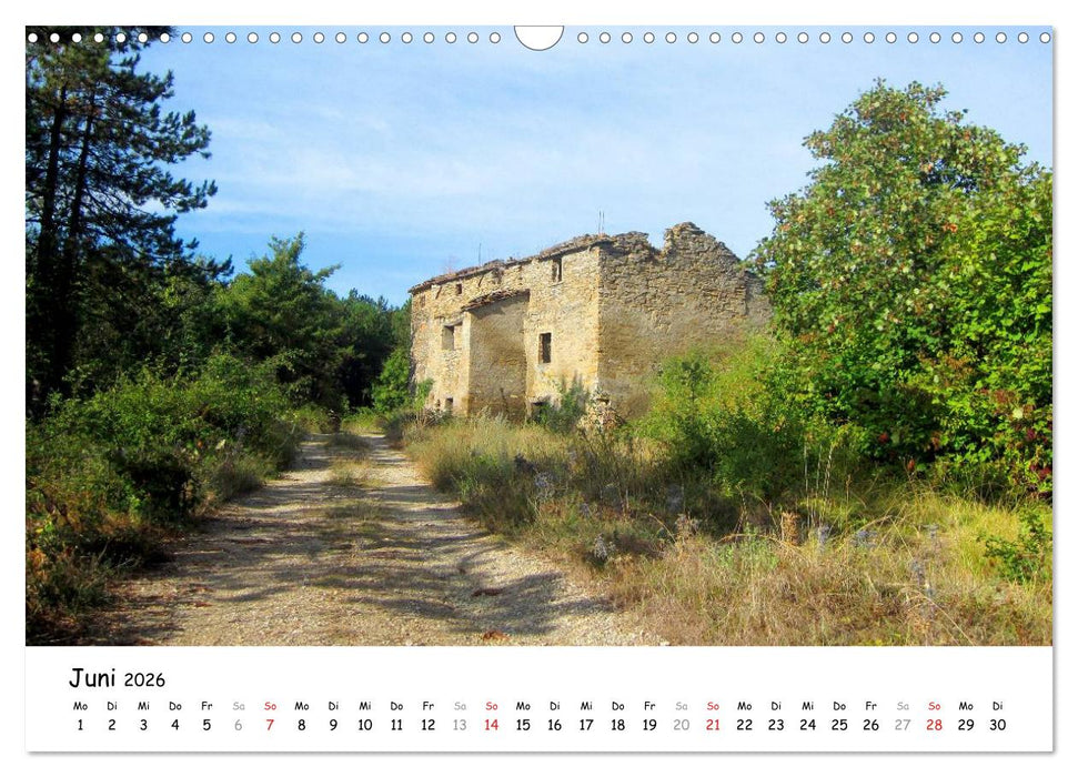 Franziskusweg - Camino di Assisi (CALVENDO Wandkalender 2026)