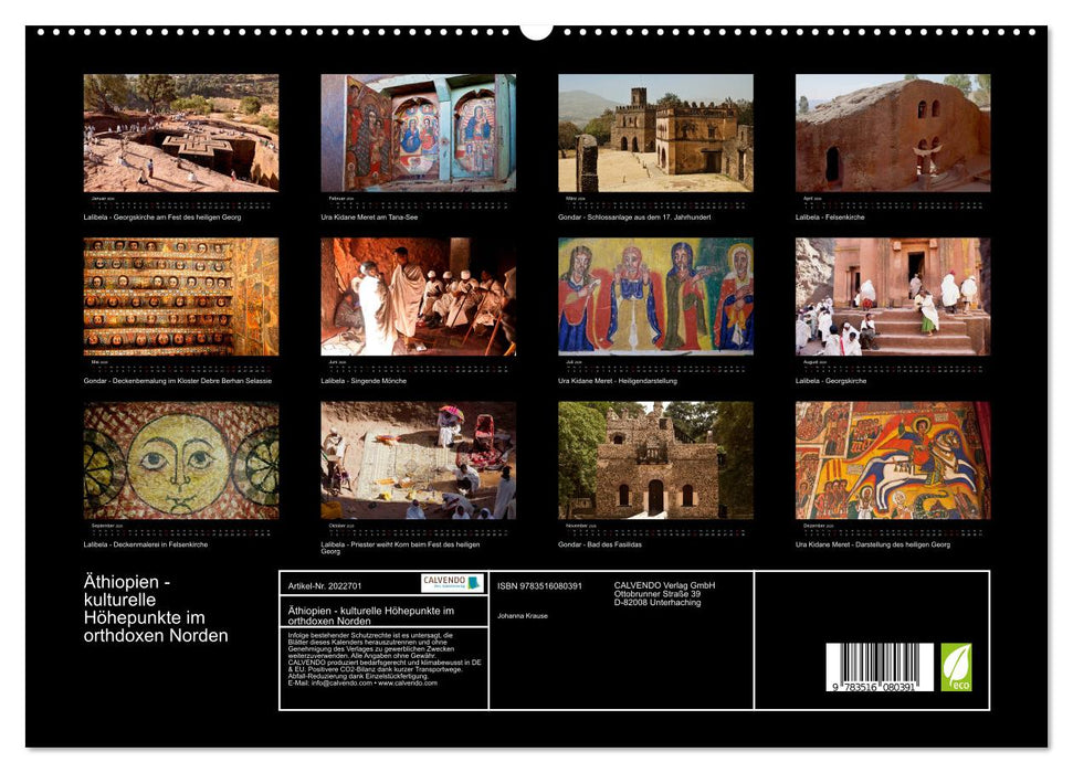 Äthiopien - kulturelle Höhepunkte im orthdoxen Norden (CALVENDO Premium Wandkalender 2026)