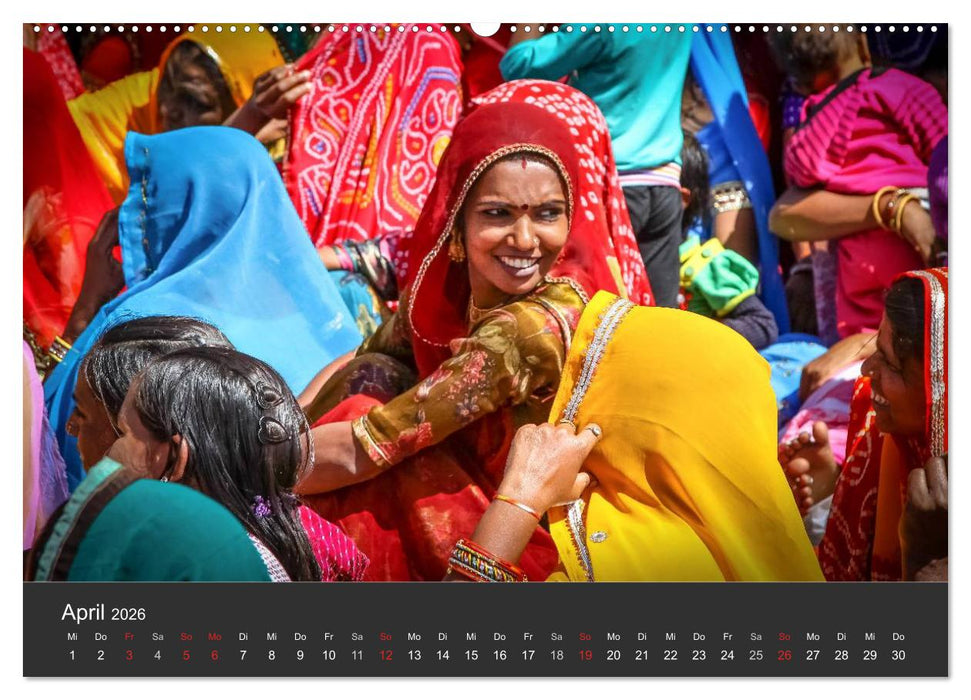 Indien 2026 Tempel, Tiger und Paläste (CALVENDO Premium Wandkalender 2026)