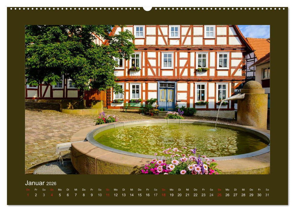 Fachwerk in Nordhessen (CALVENDO Premium Wandkalender 2026)