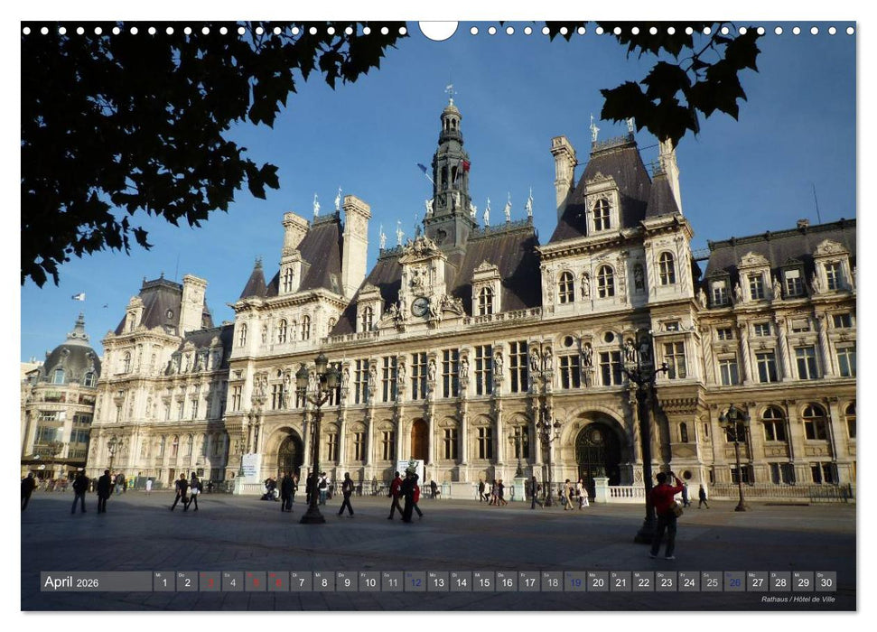 Paris Highlights Wandkalender 2026 DIN A3 quer (CALVENDO Wandkalender 2026)