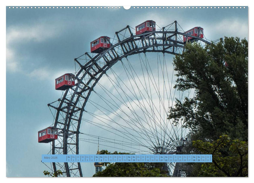 Städtereise Wien (CALVENDO Premium Wandkalender 2026)