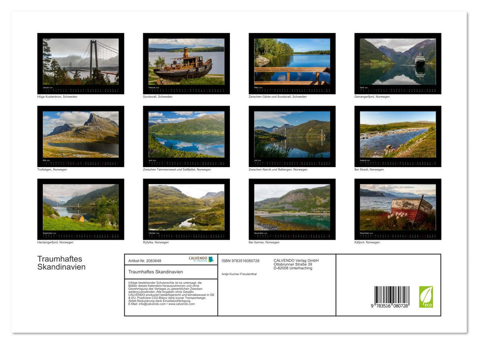 Traumhaftes Skandinavien (CALVENDO Premium Wandkalender 2026)