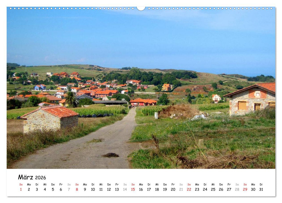 Camino del norte - Küstenweg (CALVENDO Wandkalender 2026)