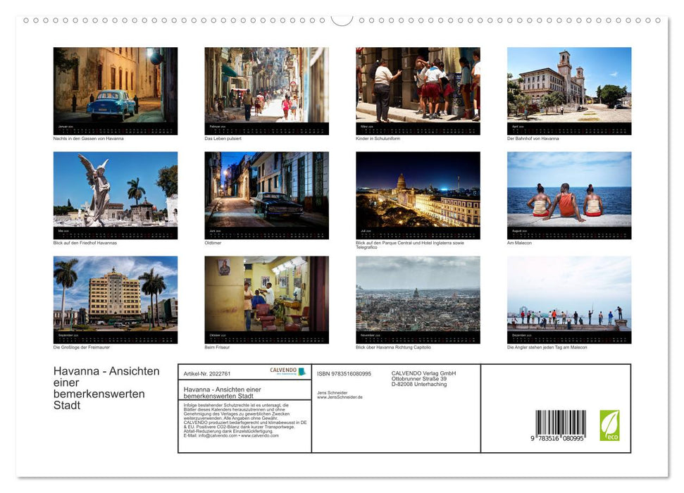 Havanna - Ansichten einer bemerkenswerten Stadt (CALVENDO Premium Wandkalender 2026)