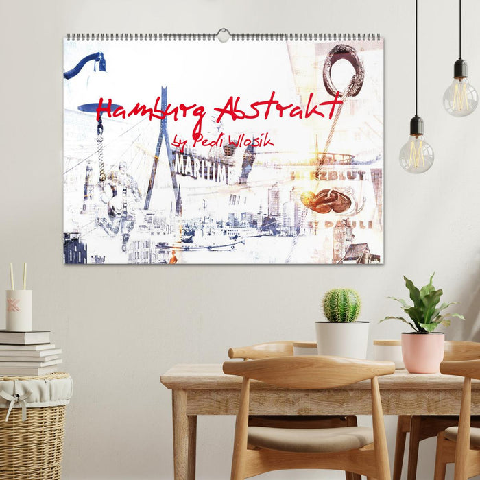 Hamburg Abstrakt (CALVENDO Wandkalender 2026)