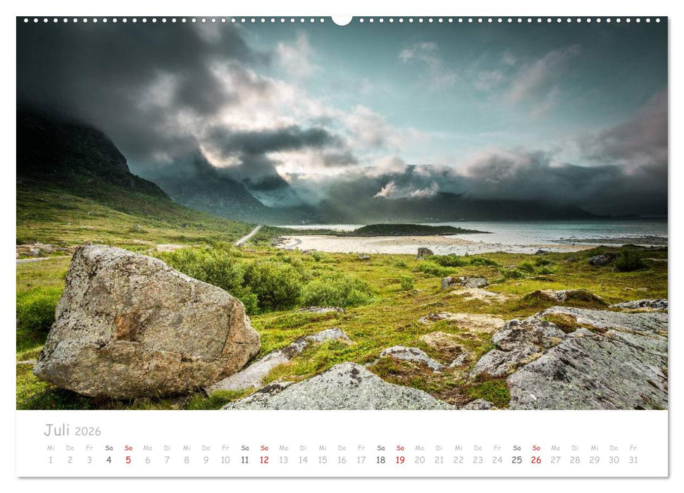 Norwegische Berg- und Fjordlandschaften (CALVENDO Premium Wandkalender 2026)
