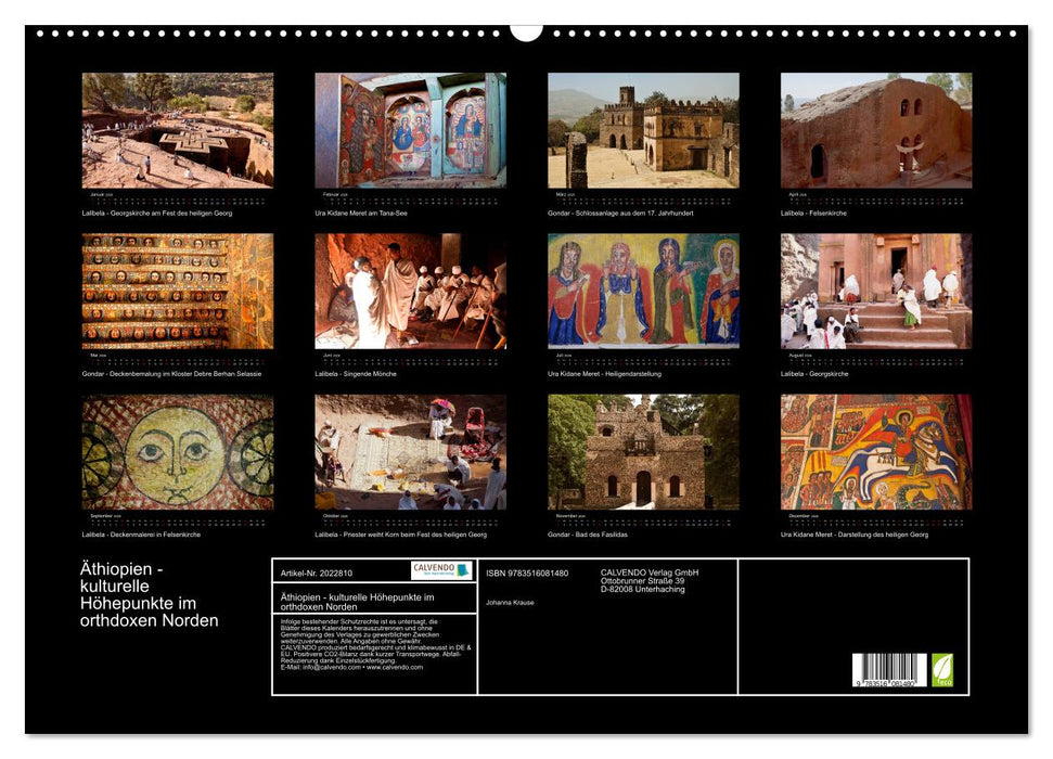 Äthiopien - kulturelle Höhepunkte im orthdoxen Norden (CALVENDO Wandkalender 2026)