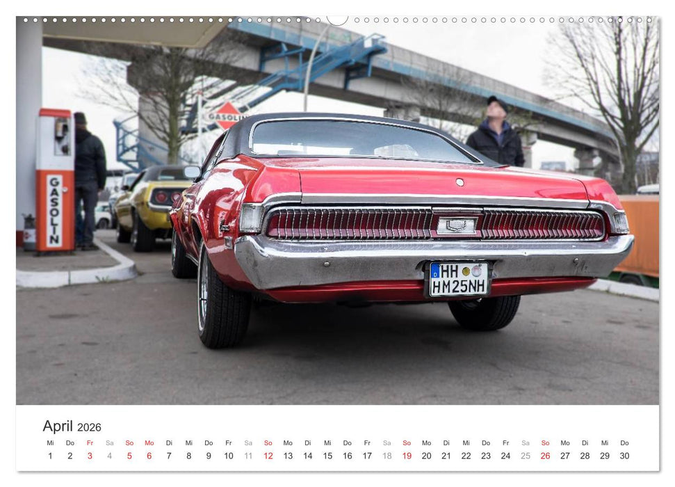 Amerikanische Oldtimer - Vintage US Cars auf Hamburgs Straßen (CALVENDO Premium Wandkalender 2026)