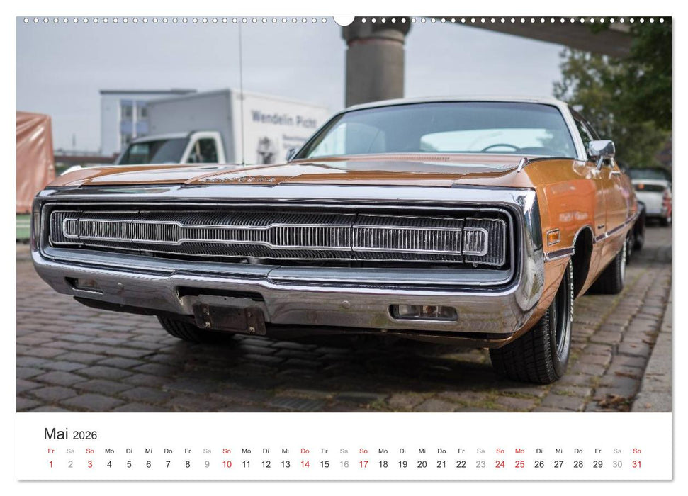 Amerikanische Oldtimer - Vintage US Cars auf Hamburgs Straßen (CALVENDO Premium Wandkalender 2026)