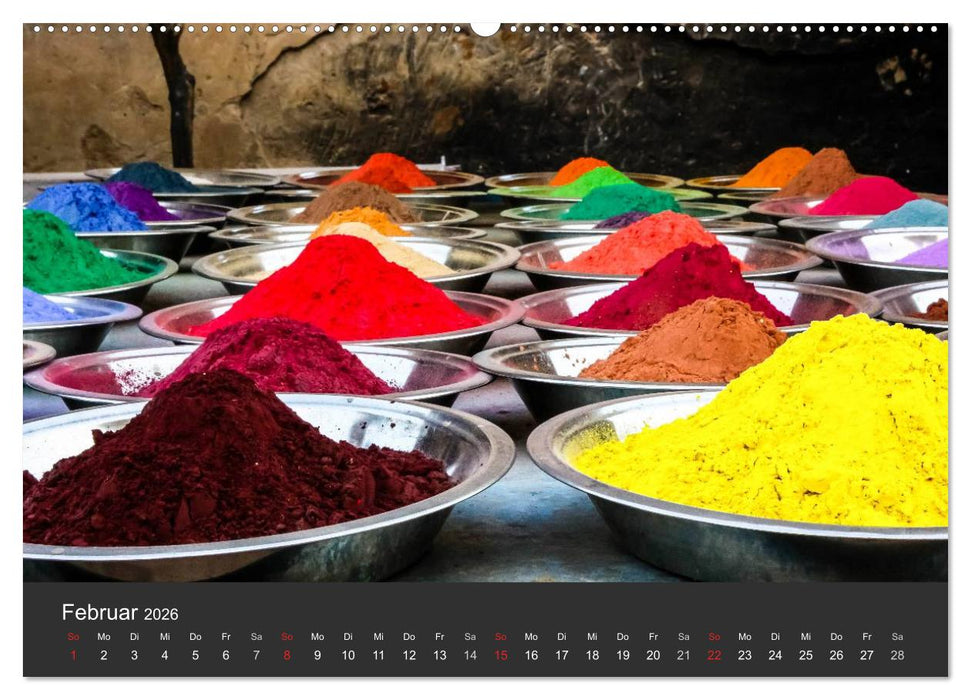 Indien 2026 Tempel, Tiger und Paläste (CALVENDO Wandkalender 2026)