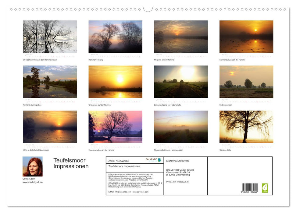 Teufelsmoor Impressionen (CALVENDO Wandkalender 2026)