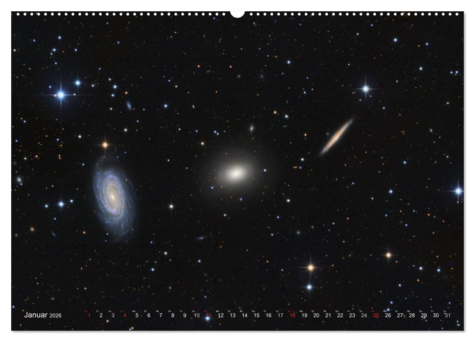Faszination Galaxien Formenvielfalt der Welteninseln (CALVENDO Premium Wandkalender 2026)