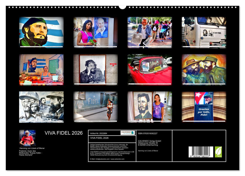 VIVA FIDEL 2026 (CALVENDO Premium Wandkalender 2026)