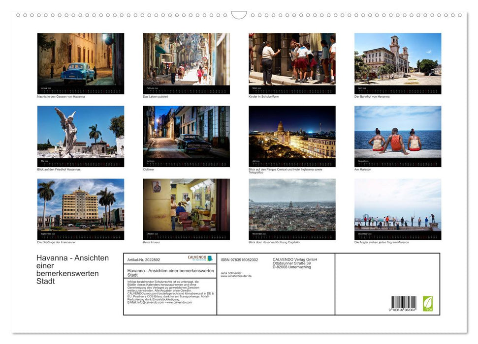 Havanna - Ansichten einer bemerkenswerten Stadt (CALVENDO Wandkalender 2026)