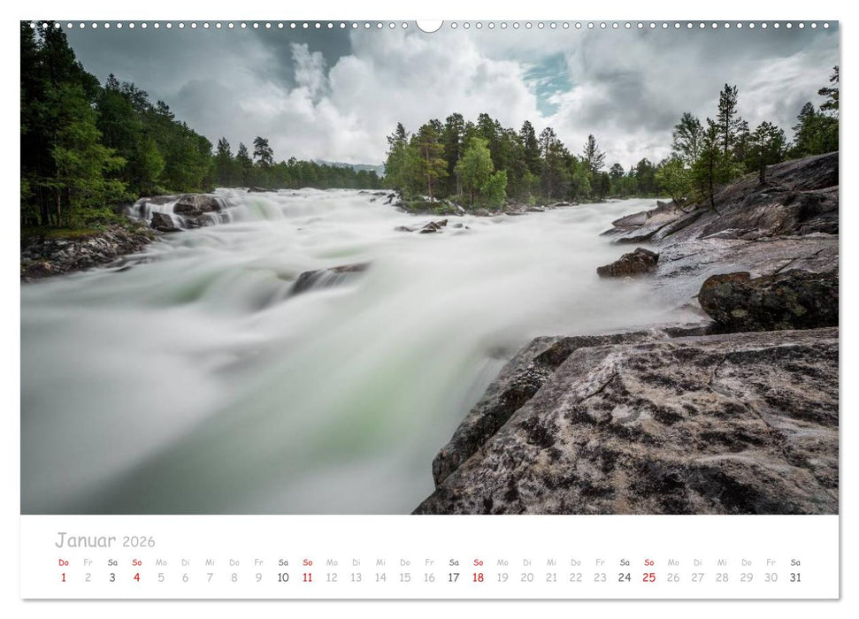Norwegische Berg- und Fjordlandschaften (CALVENDO Wandkalender 2026)