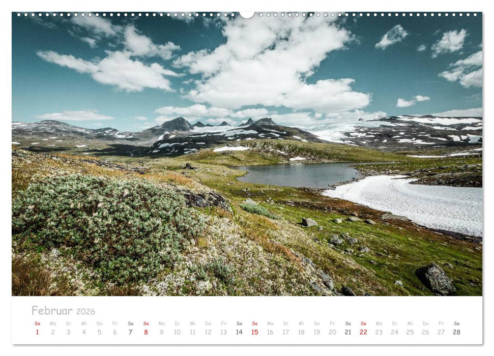 Norwegische Berg- und Fjordlandschaften (CALVENDO Wandkalender 2026)