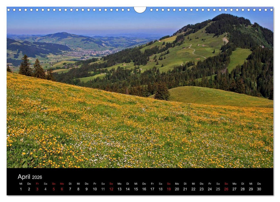 Zauber der Berge. Die Schweizer Alpen (CALVENDO Wandkalender 2026)