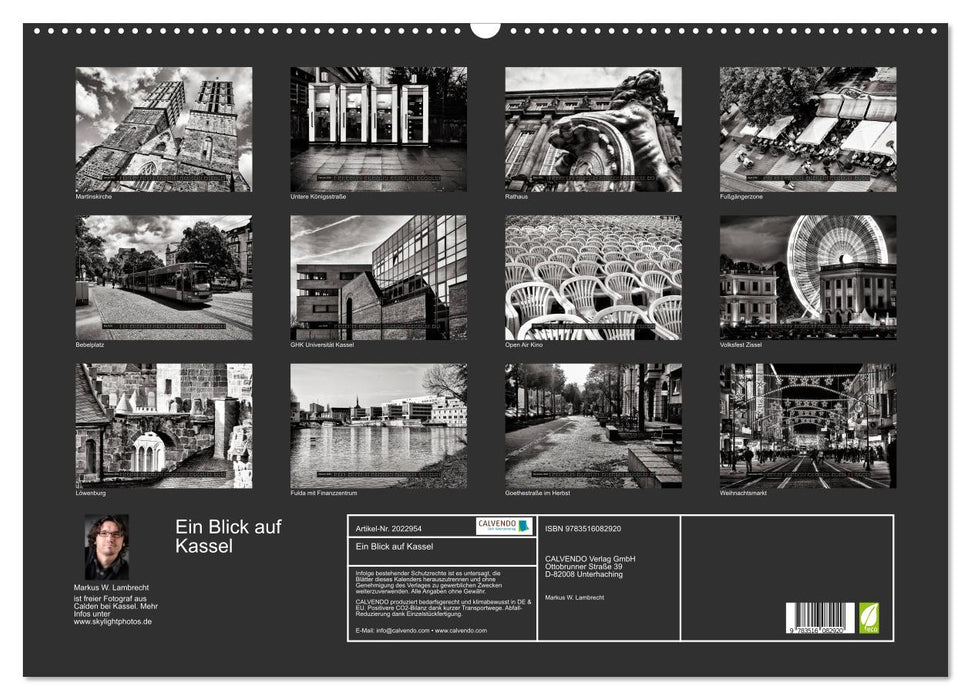 Ein Blick auf Kassel (CALVENDO Wandkalender 2026)