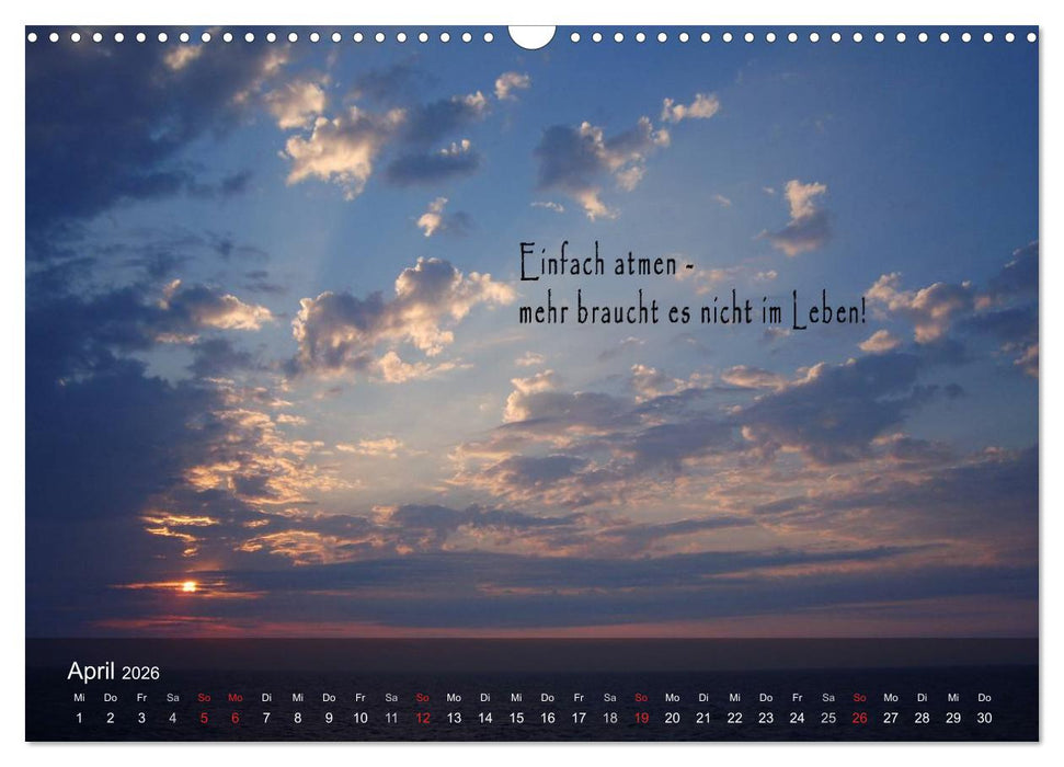 wunderschöne Lichtmomente (CALVENDO Wandkalender 2026)