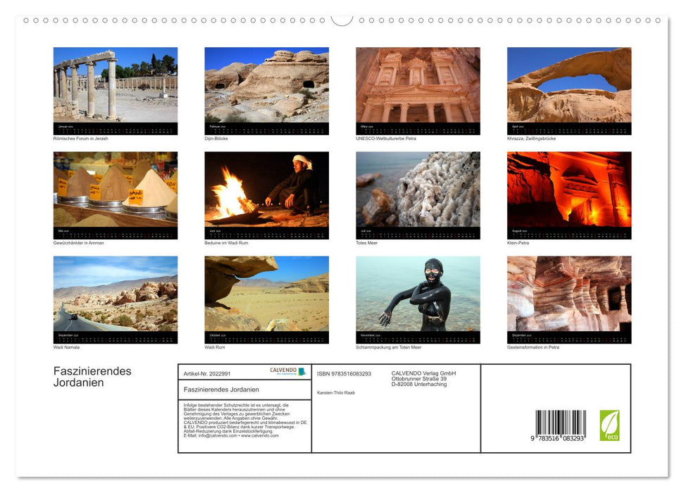 Faszinierendes Jordanien (CALVENDO Premium Wandkalender 2026)