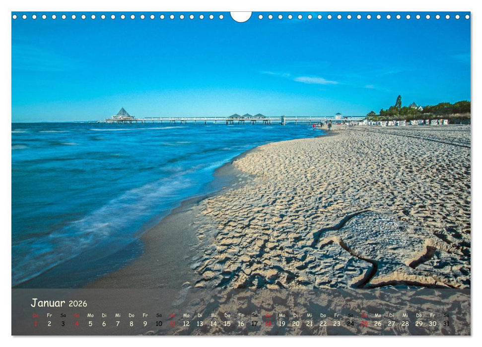 Küstenimpressionen von den Ostseeinseln Rügen und Usedom (CALVENDO Wandkalender 2026)