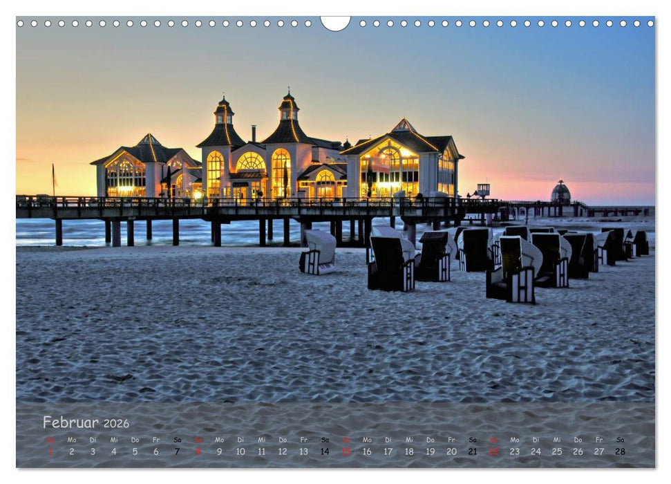 Küstenimpressionen von den Ostseeinseln Rügen und Usedom (CALVENDO Wandkalender 2026)