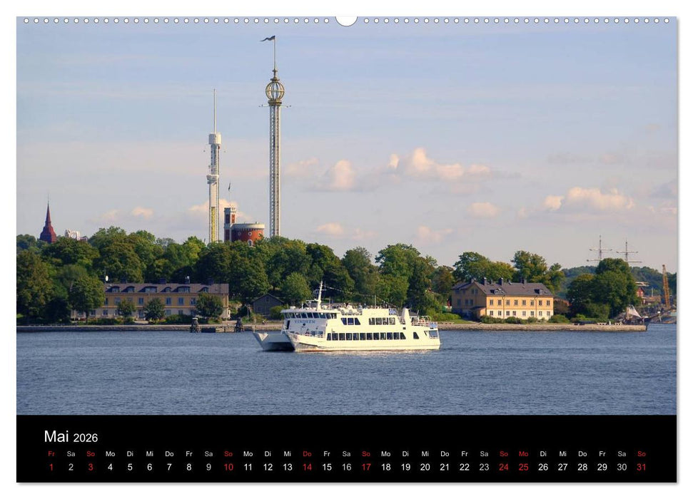 Sommer in Stockholm 2026 (CALVENDO Premium Wandkalender 2026)