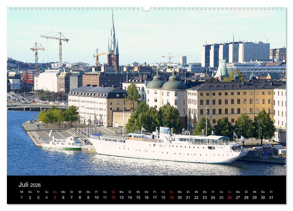 Sommer in Stockholm 2026 (CALVENDO Premium Wandkalender 2026)