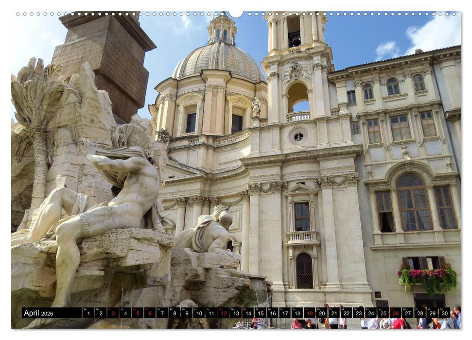 Rom - die Höhepunkte (CALVENDO Premium Wandkalender 2026)